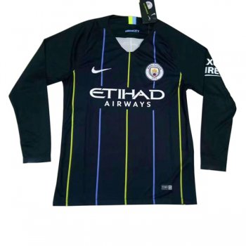 seconda maglia Manchester City manica lunga 2019