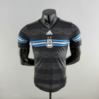 Versione del giocatore maglia Argentina nero-01 2023