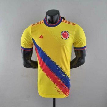 Versione del giocatore maglia Colombia edizione speciale giallo 2023