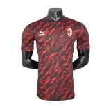 Versione del giocatore maglia Milan rosso nero 2022