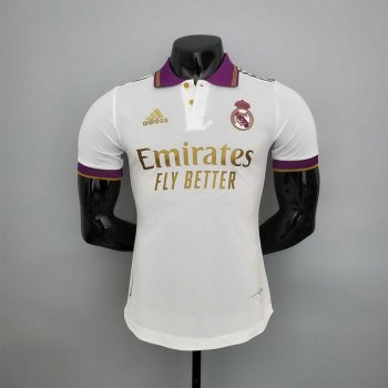 Versione del giocatore maglia Real Madrid Bianco 2022