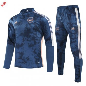 maglia Arsenal formazione manica lunga bambino blu 2022