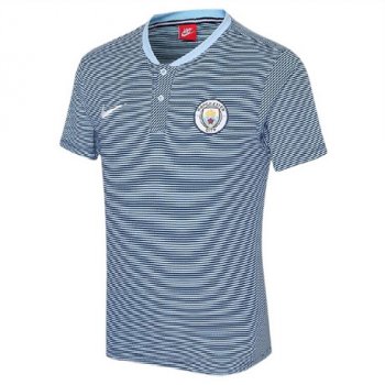 maglia Manchester City Polo Blue Light 2018