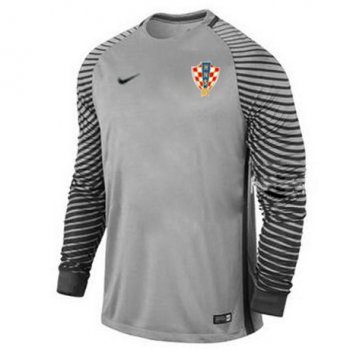 portiere maglia Croazia manica lunga grigio 2018