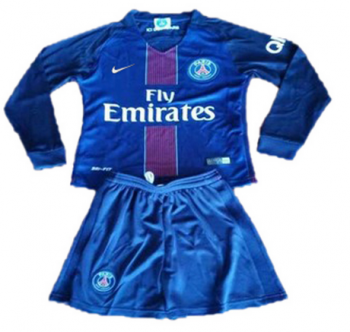 prima maglia PSG manica lunga bambino 2017