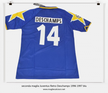 seconda maglia Juventus Retro Deschamps 1996 1997 blu