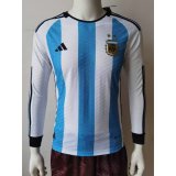 Versione del giocatore maglia Argentina ML casa 2023