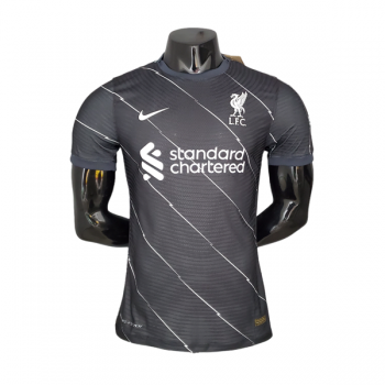 Versione del giocatore maglia Liverpool nero 2022