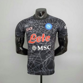 Versione del giocatore maglia Napoli Nero 2022