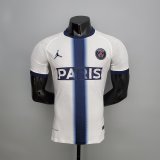 Versione del giocatore maglia PSG Bianco blu 2023