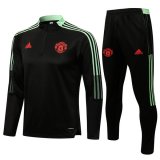 maglia Manchester United formazione manica lunga Nero 2022