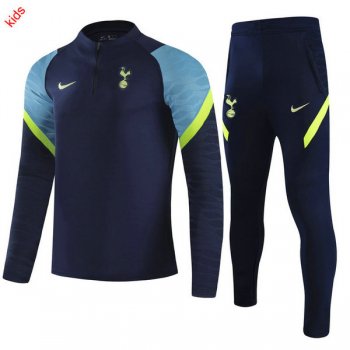 maglia Tottenham formazione manica lunga bambino blu 2022