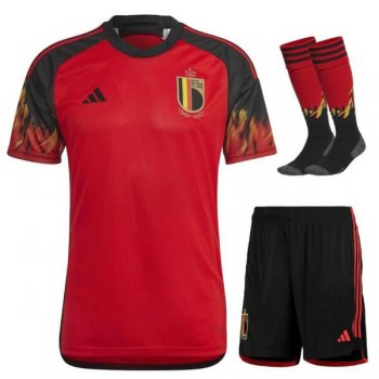 prima maglia Belgio bambino 2023 con calze