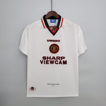 seconda maglia Manchester United Retro bianca 1996 1997