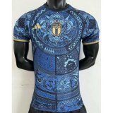 Versione del giocatore maglia Italia Blu scuro 2024