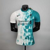 Versione del giocatore maglia Liverpool Bianco 2022