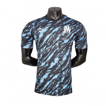 Versione del giocatore maglia Marsiglia blu nero camuffare 2022