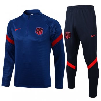 maglia Atletico Madrid formazione manica lunga blu 2022