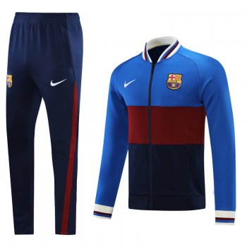 maglia Barcellona Giacca Zip lunga 2022 Blu rosso