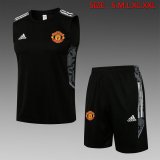 maglia gilet Manchester United Nero-01 2022