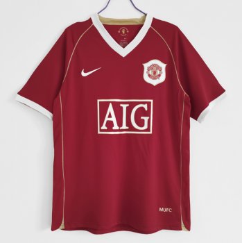 prima maglia Manchester United Retro rosso 2006 2007