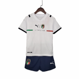 seconda maglia Italia bambino 2022 bianco