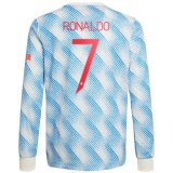 seconda maglia Manchester United manica lunga Ronaldo-01 2022