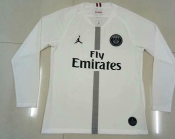 terza maglia PSG manica lunga 2019 bianco