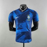 Versione del giocatore maglia Brasile blu-02 2023