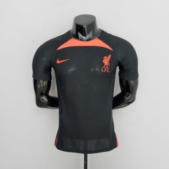 Versione del giocatore maglia Liverpool Tuta da allenamento Nero 2023