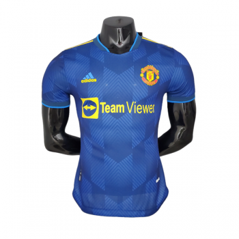 Versione del giocatore maglia Manchester United seconda 2022