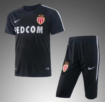 maglia AS Monaco formazione nero 2017 2018