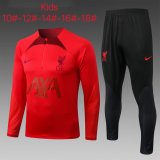 maglia Liverpool formazione manica lunga bambino rosso 2023