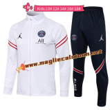 maglia PSG Giacca manica lunga bambino 2022 bianco