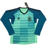 portiere maglia Spagna manica lunga verde 2018