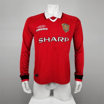 prima maglia Manchester United Retro manica lunga 1999