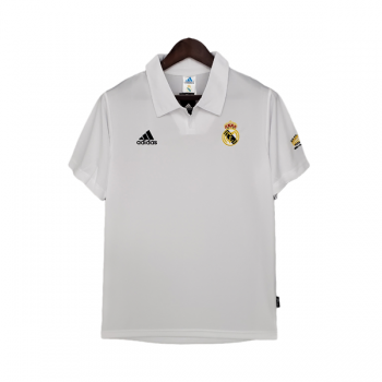 prima maglia Real Madrid Retro Champions League 2002 2003 bianca