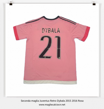 Seconda maglia Juventus Retro Dybala 2015 2016 Rosa