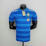 Versione del giocatore maglia Brasile blu-03 2023