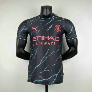 Versione del giocatore maglia Manchester City terza 2024