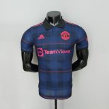 Versione del giocatore maglia Manchester United blu 2023