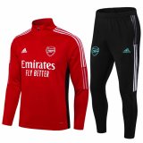 maglia Arsenal formazione manica lunga rosso-01 2021