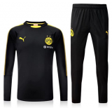 maglia Borussia Dortmund formazione manica lunga nero-02 2018