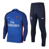 maglia PSG formazione manica lunga Blu-01 2018