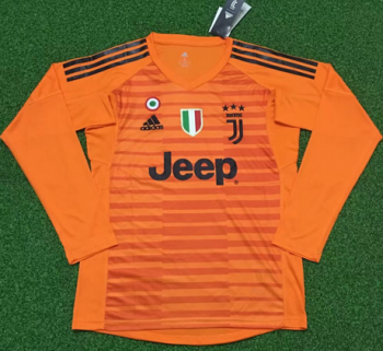 portiere maglia juve manica lunga arancione 2019