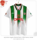 seconda maglia Irlanda Retro 1994 bianca verde