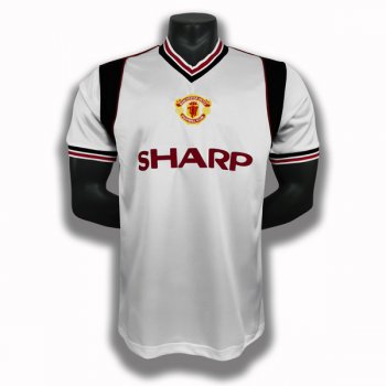 seconda maglia Manchester United Retro bianca 1985