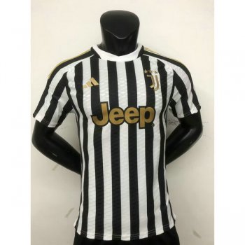 Versione del giocatore maglia Juventus bianco nero 2024