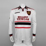 maglia Manchester United Retro manica lunga bianco 1998