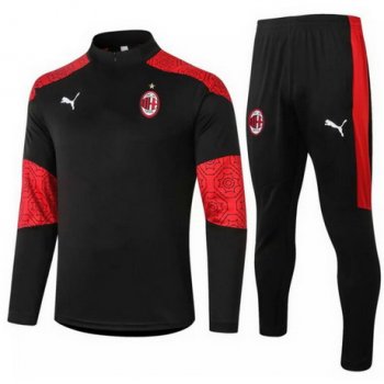 maglia Milan formazione manica lunga nero 2021